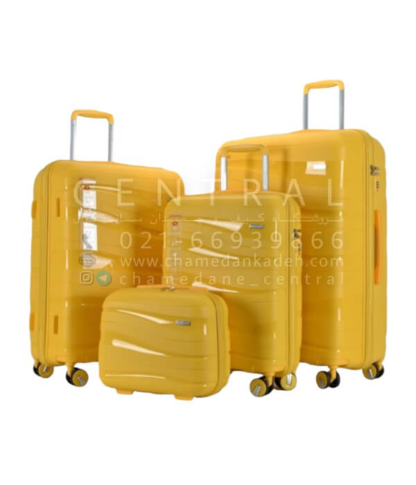 خرید چمدان پارتنر پلاس نشکن زرد
