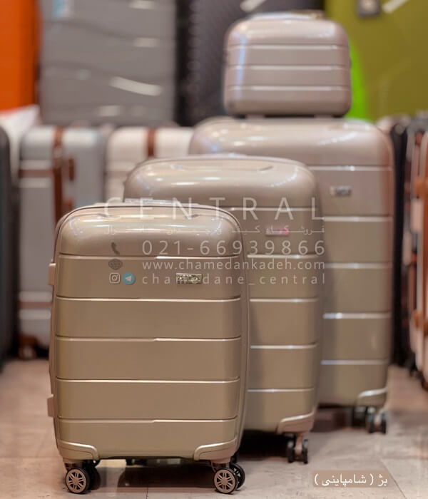 خرید چمدان آیلا الترا پلی کربنات نشکن بژ